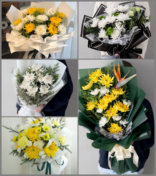 贵州六盘水六枝特区新窑镇波渡村白事花束代送